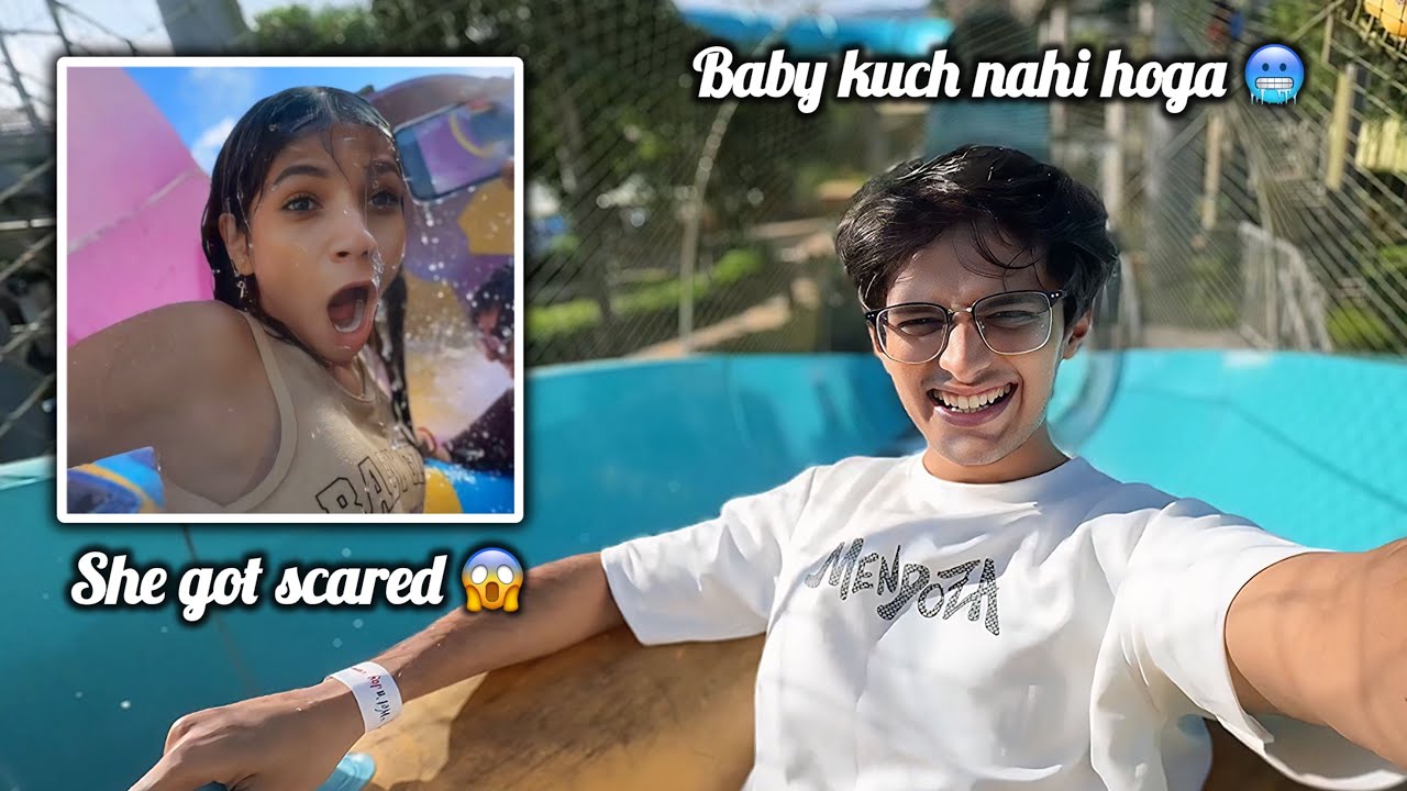 Risky waterpark rides😰 | AdiVen🤍 | ft. @venkatesh_pande @Aaditi_ingale07 