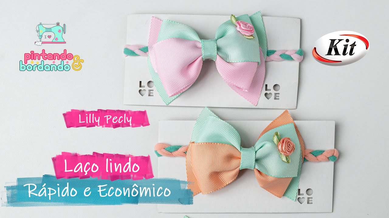 Passo a Passo - Laço barato, rápido e lindo para vender bastante - Lilly Pecly