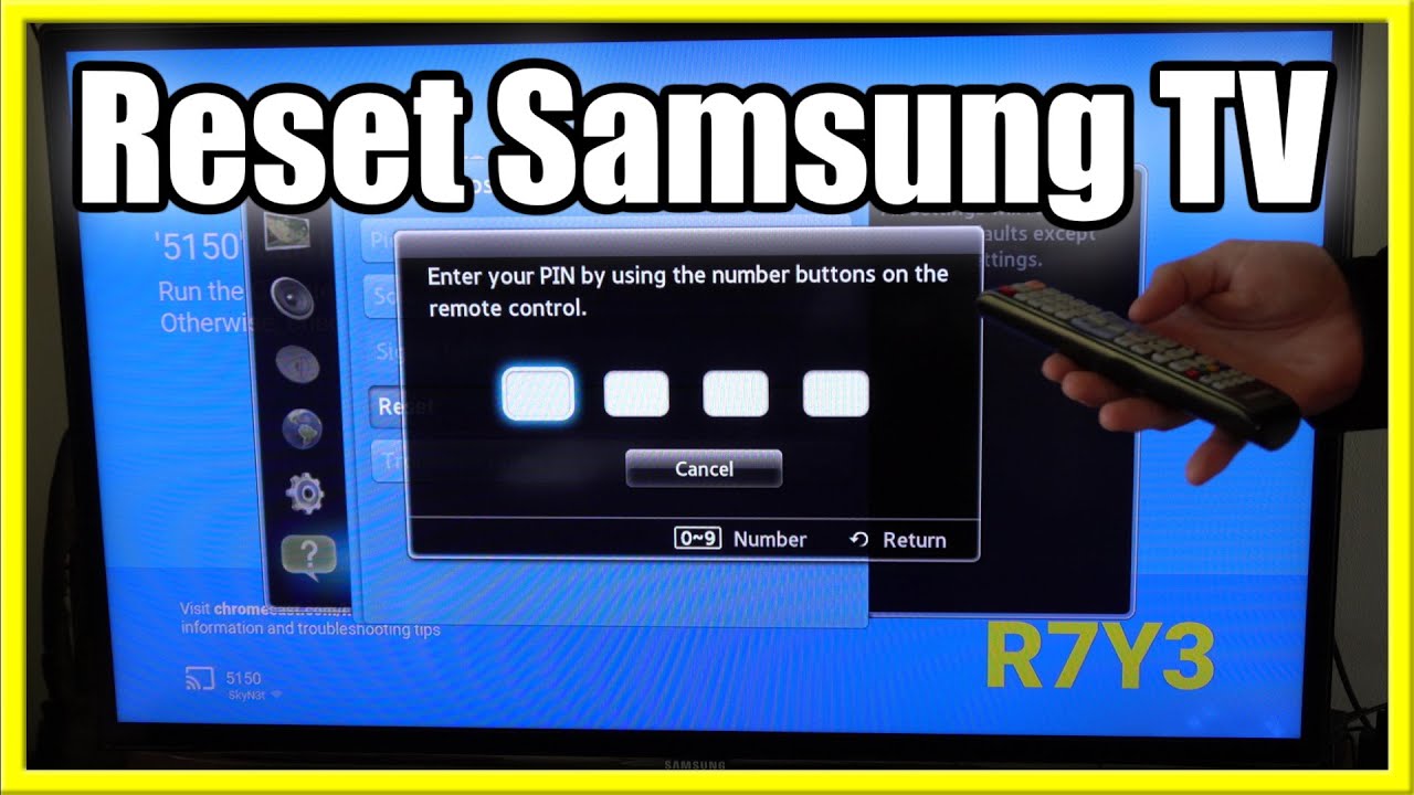 How to Reset your Samsung Smart TV back to Default Settings with PIN (Fast Method!)