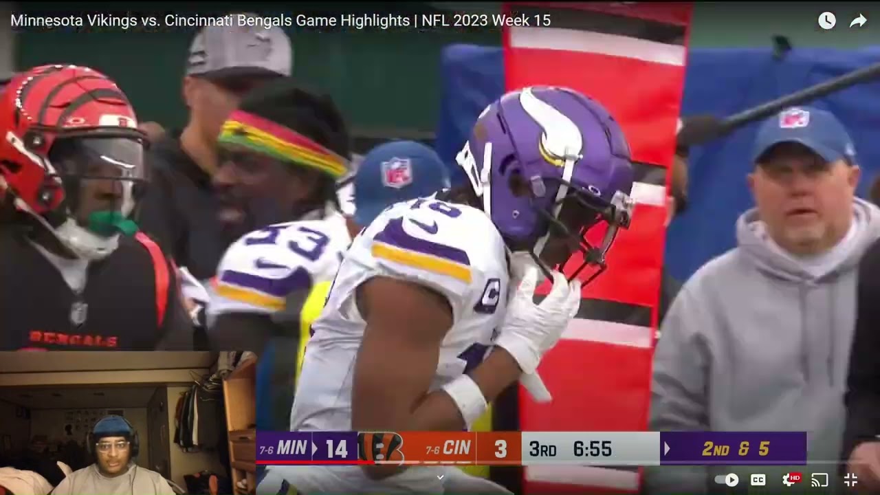 Qreactin Week15 Vikings at Bengals  *CRAZY ENDING*