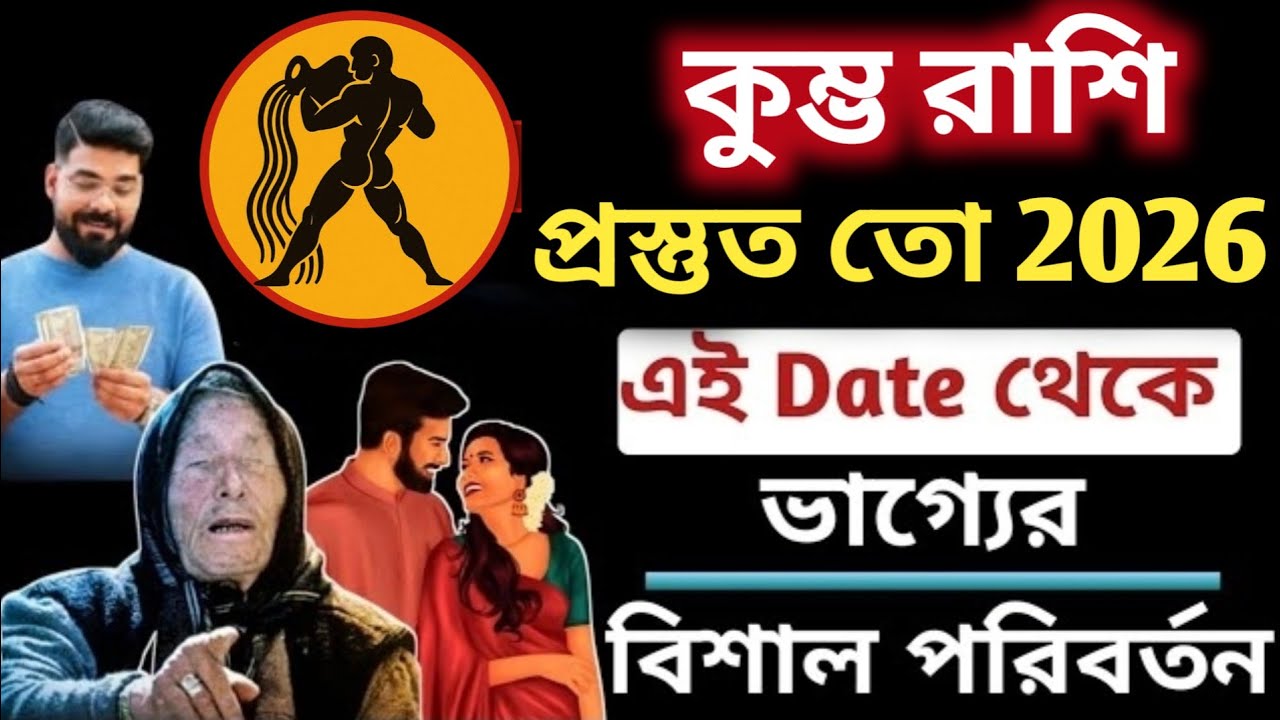 কুম্ভ রাশি ২০২৬ ভাগ্যের দরজা খুলছে,শুরু হচ্ছে গোল্ডেন টাইম!Kumbh Rashi 2026|Aquarius 2026 