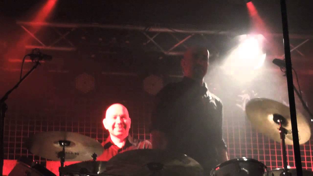 Achim and Alex on the drums. Eisbrecher. Rheinfeier