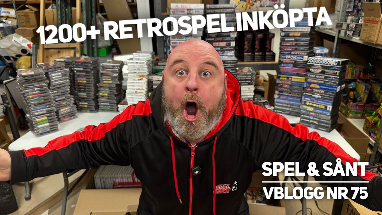 Spel & S&aring;nt Vblogg nr 75 - V&aring;rt St&ouml;rsta ink&ouml;p 1200+ Retrospel!