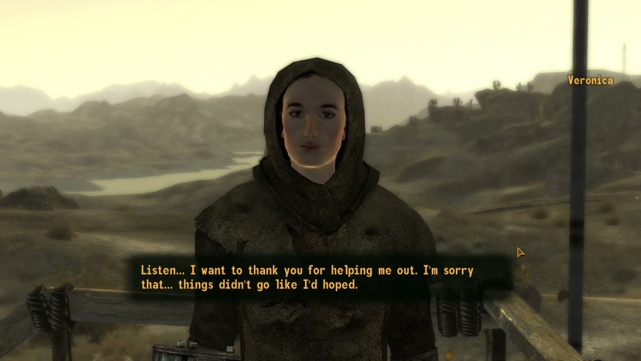Encouraging Veronica to leave the Brotherhood