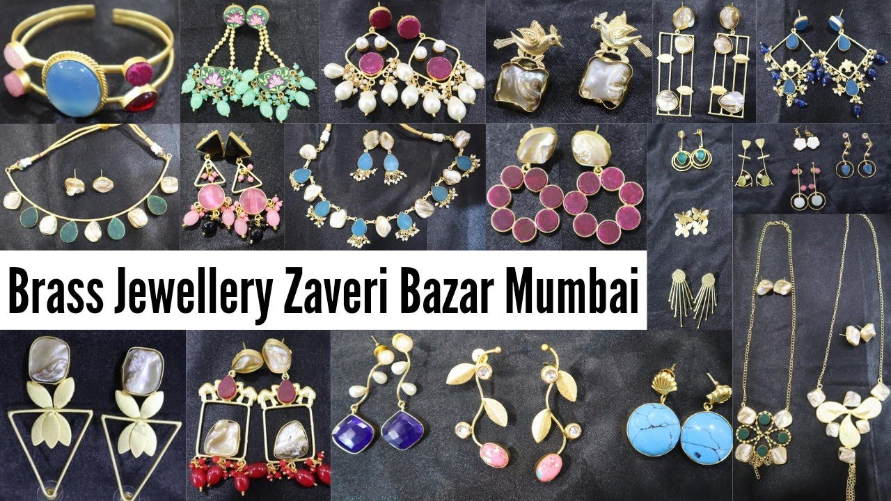 Brass Mother of Pearl Jewellery Zaveri Bazaar Mumbai  Parshwa Jewellery