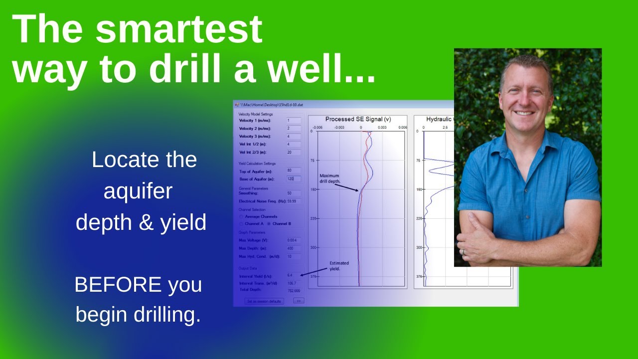 Shallow well investigation. Independent operator training video! AquaLocate groundwater surveys.