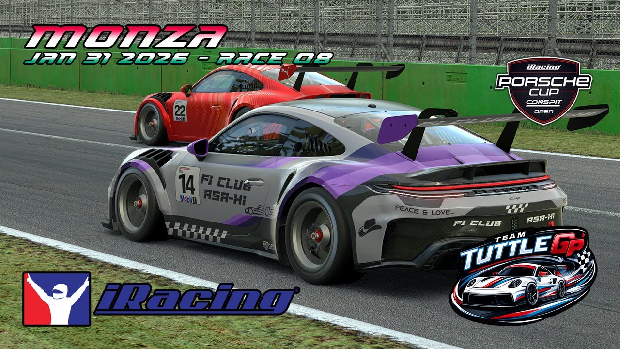 Race #08 - iRacing Porsche 911 Cup (992.2) Open - Monza Race 2026 01 31