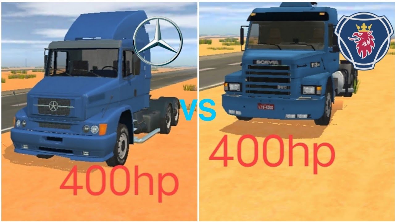 Mercedes Benz LS1634 6×2 Vs Scania 113h 6×2 (400hp Battle) | GTS2