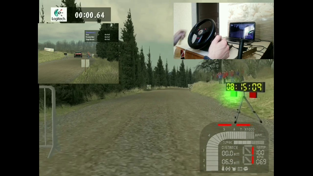 RBR. NGP physics 5.0.1. Citroen C3 WRC 2017.  Record stage Chirdonhied 2.