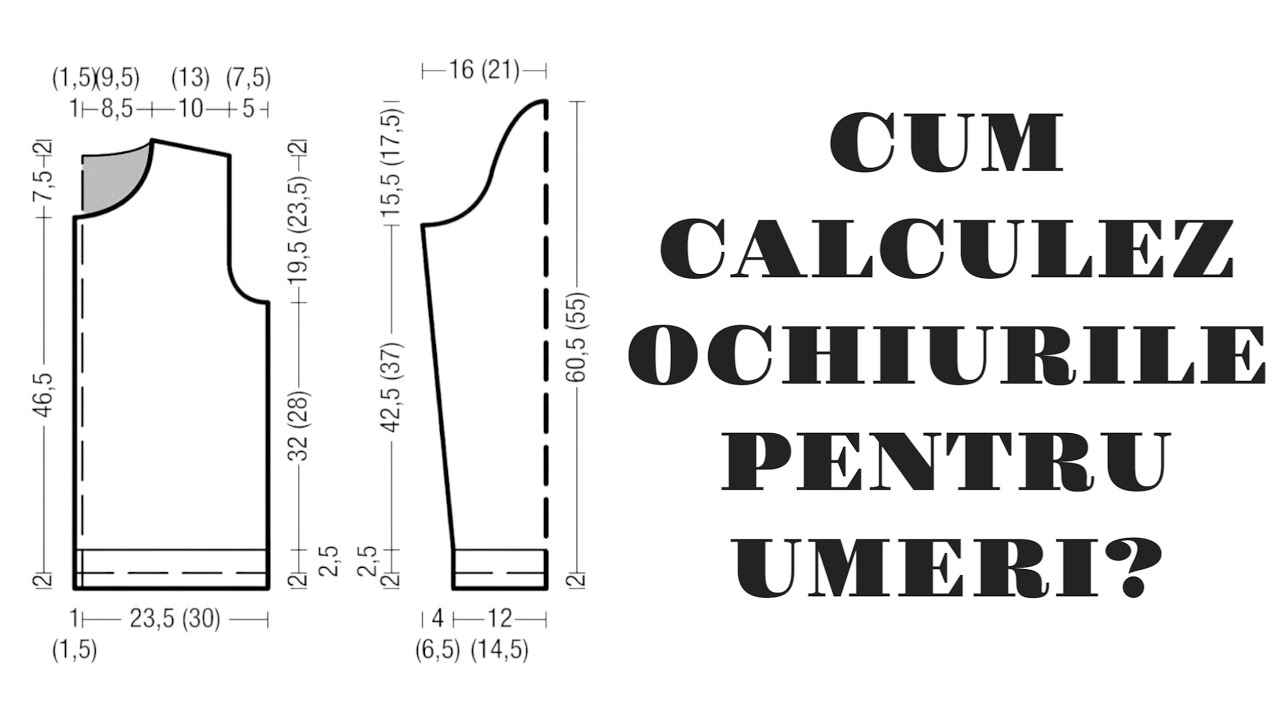 Tricotat corect: ochiuri pentru umeri și spate | Proper knitting: Shoulder and back stitches