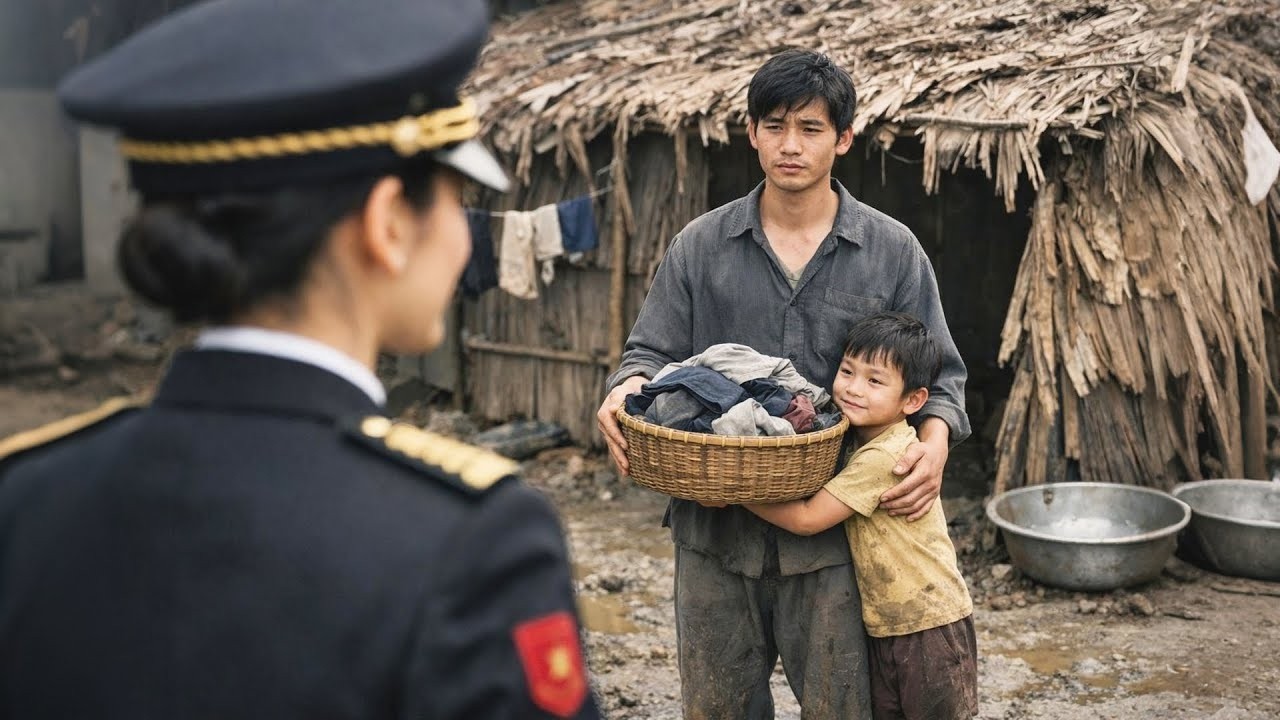 Female Police Officer Secretly Visits Her Child – Shocked to Find Her Ex-Husband Living in a Poor...