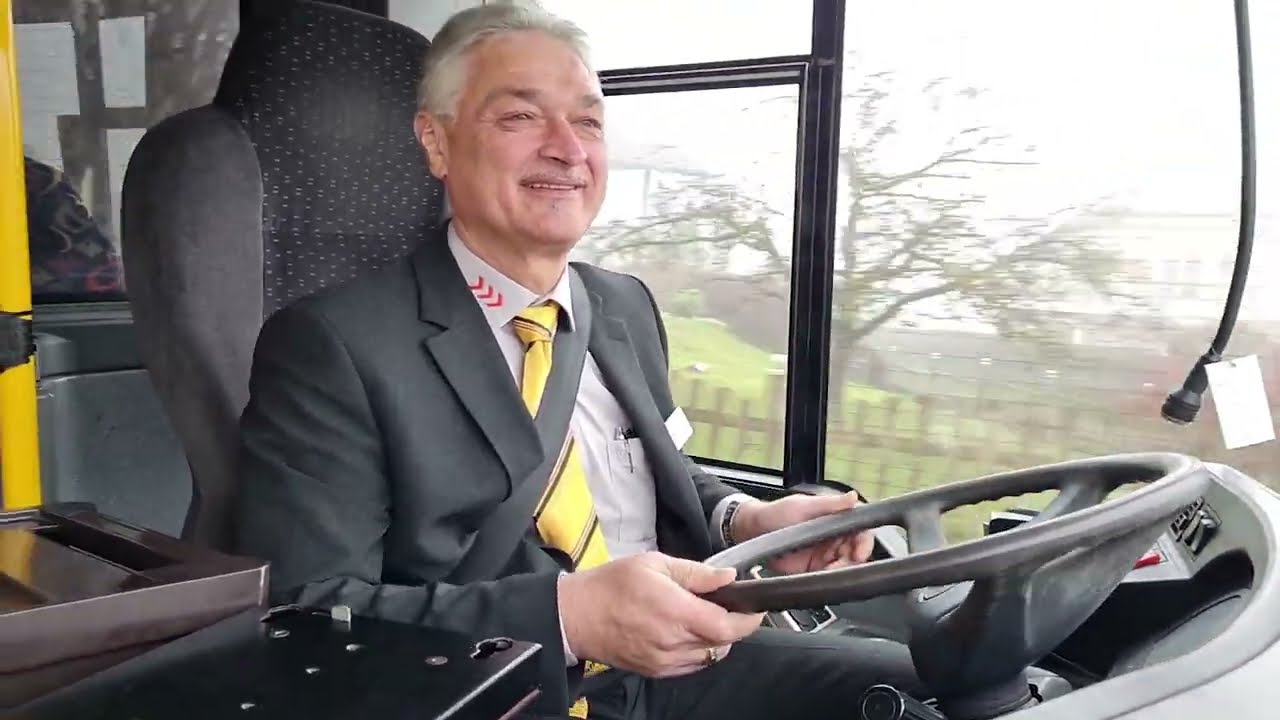 Unterwegs mit unserem Busfahrer Christian