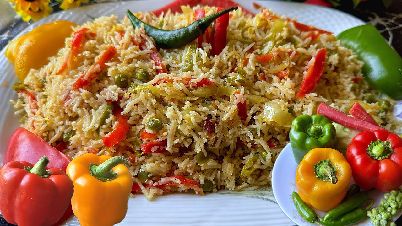 Simple and easy Vegetable Fried Rice 🍚 | Chinese Vegetable Fried Rice recipe