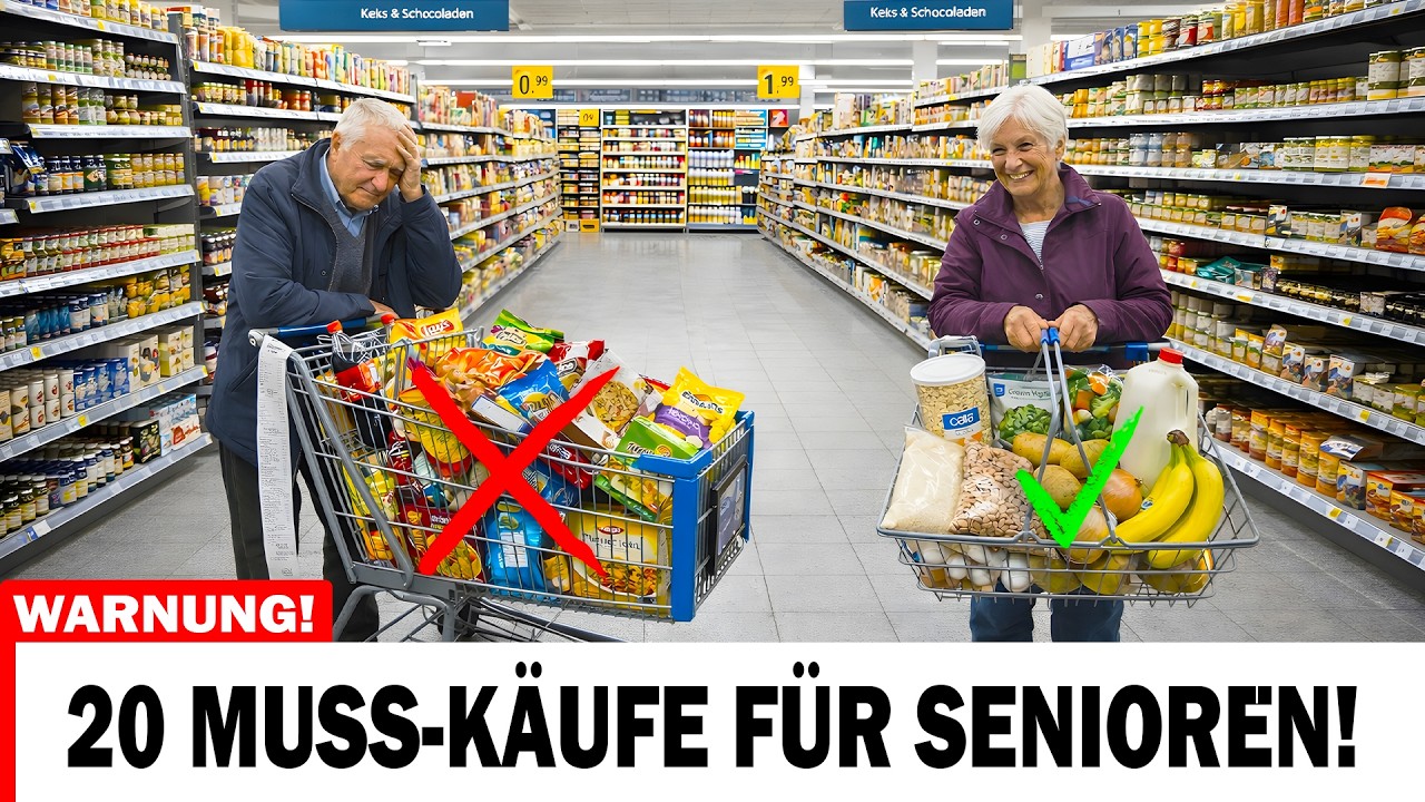 SENIOREN sollten NUR diese 20 Lebensmittel kaufen – hören Sie auf, Geld für anderes zu verschwenden