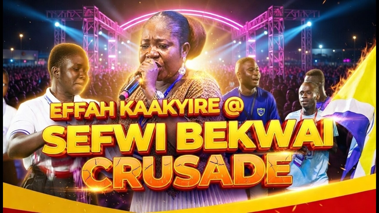 Effah Kaakyire (Joyce Effah) jams at Sefwi Bekwai for Christ Crusdae
