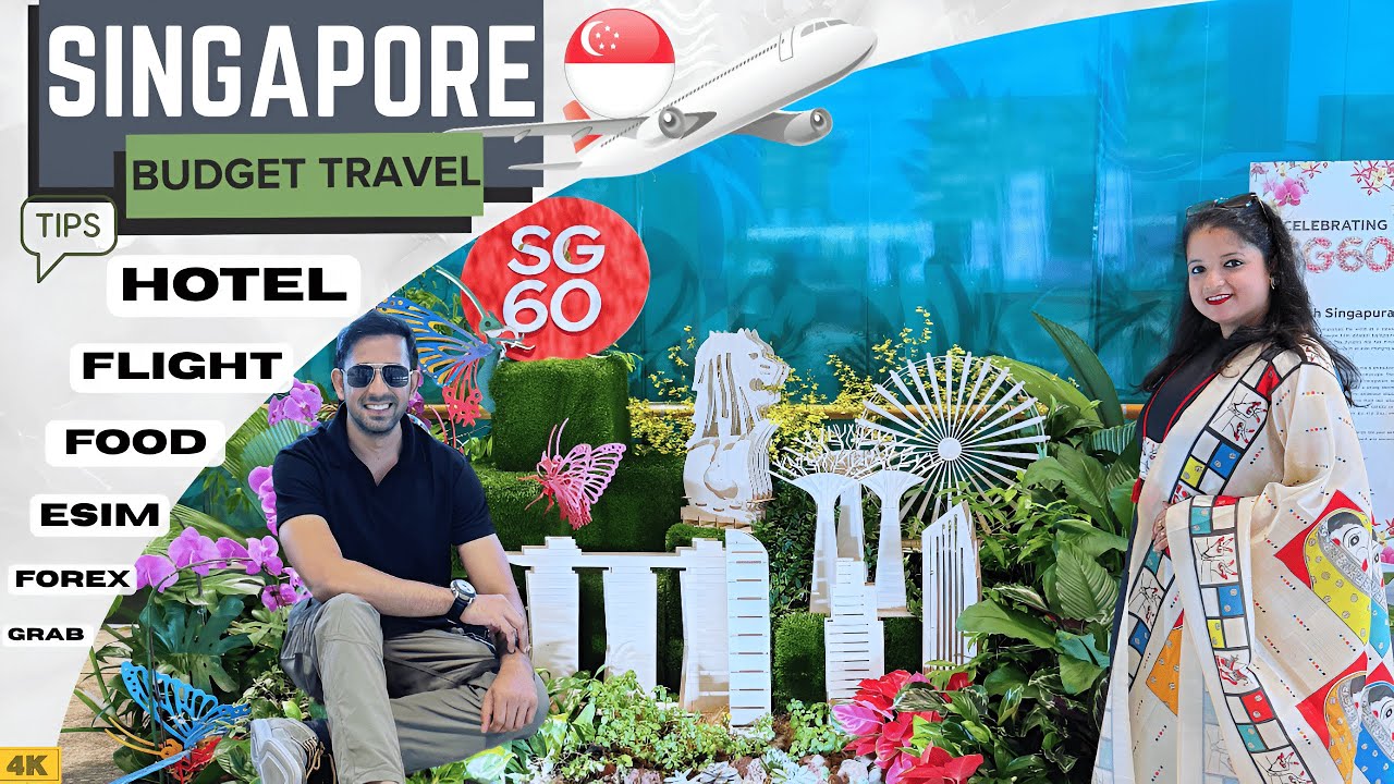 Singapore Budget Travel Guide 2026 in Hindi | Hotels, Flight, Food, eSIM, Forex, Transport Tips 4k🇸🇬