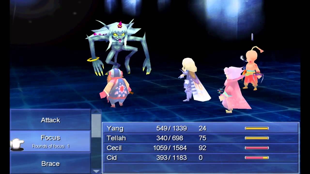 Final Fantasy IV (PC) - Boss: Dark Elf / Dark Dragon (Active/Hard)