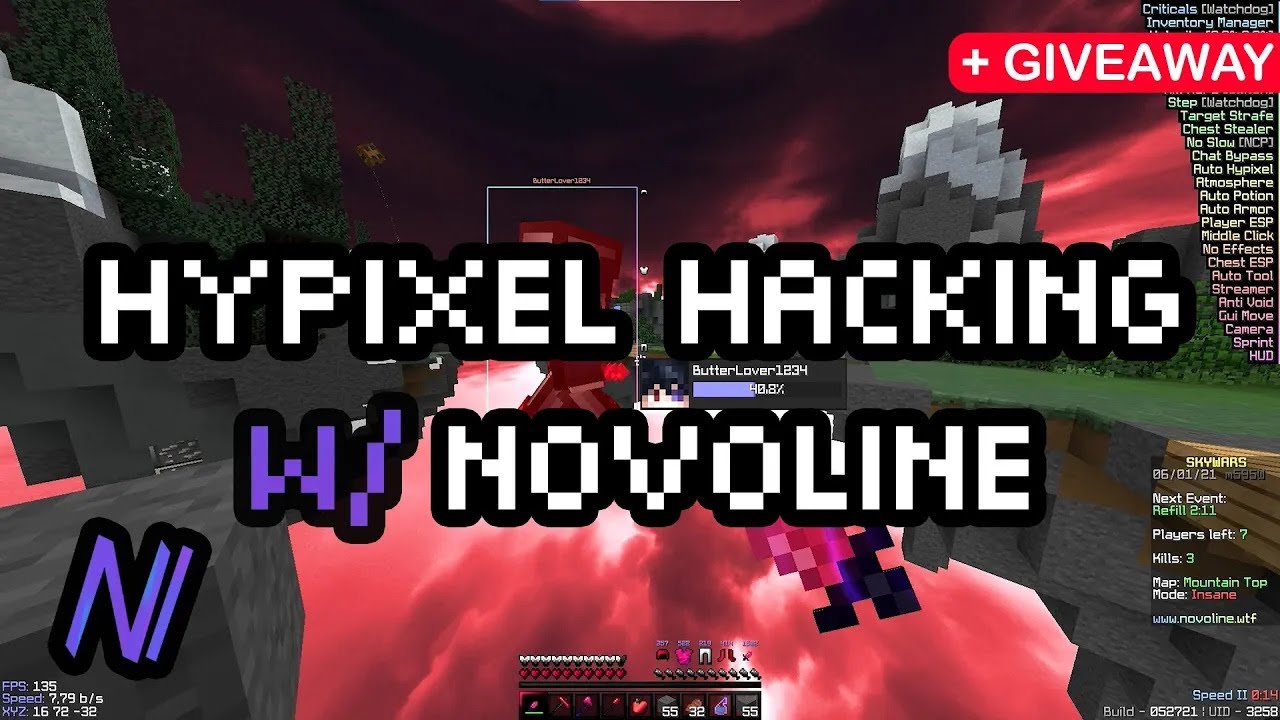 hacking on hypixel w/Novoline | Best hypixel hacked client