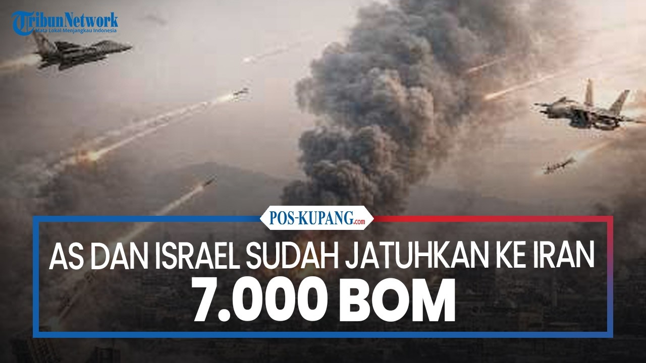 AS dan Israel Sudah Jatuhkan 7.000 Bom ke Iran