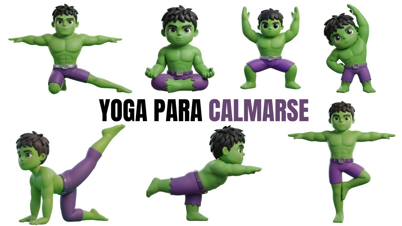 Yoga con Hulk | Estiramientos Suaves y Aventura Tranquila | Yoga Infantil