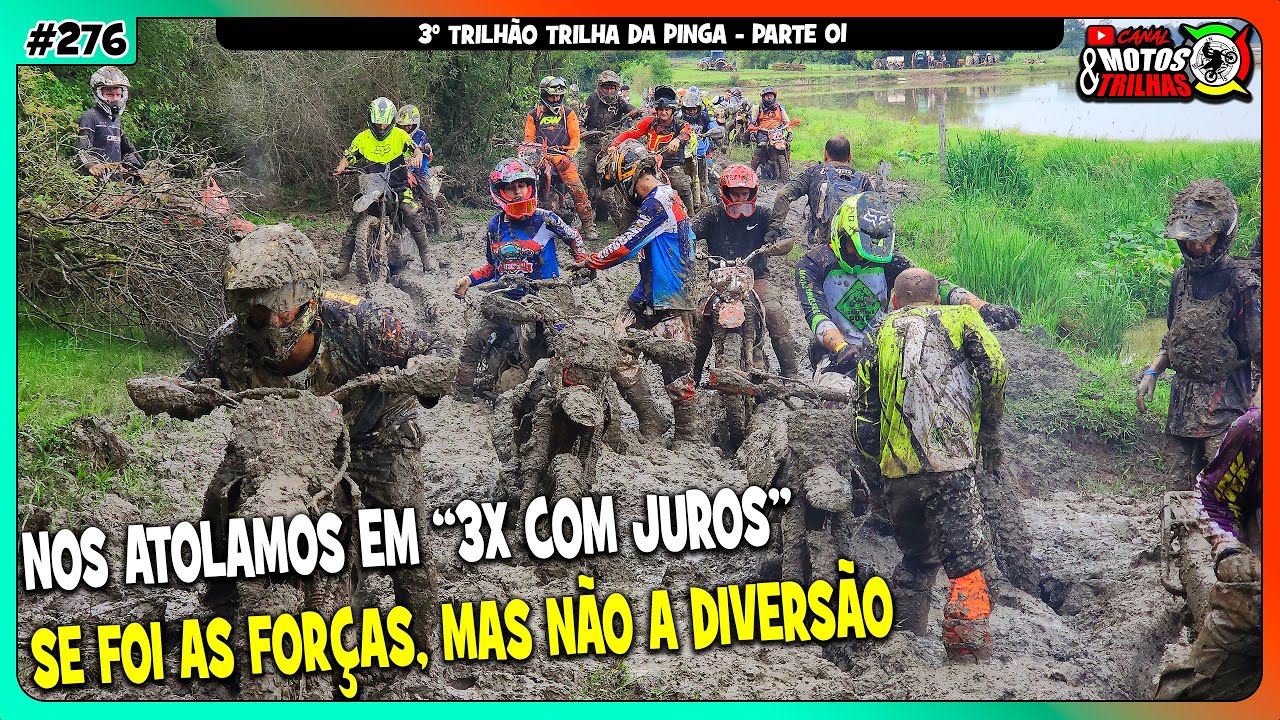 3º TRILHÃO TRILHA DA PINGA, A MAIS ENSABOADA QUE JÁ ANDEI E CATEI MOEDAS, CULPA DA CHUVA - EP276