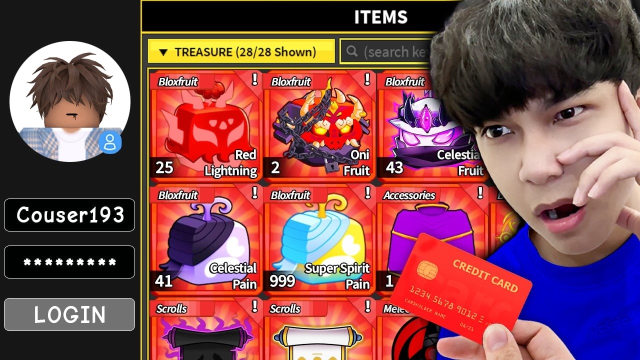 Noxuss Đăng Nhập V&agrave;o Acc 10K V&agrave; 10,000K Của FAN Trong 1 Giờ Blox Fruit | Blox Fruits