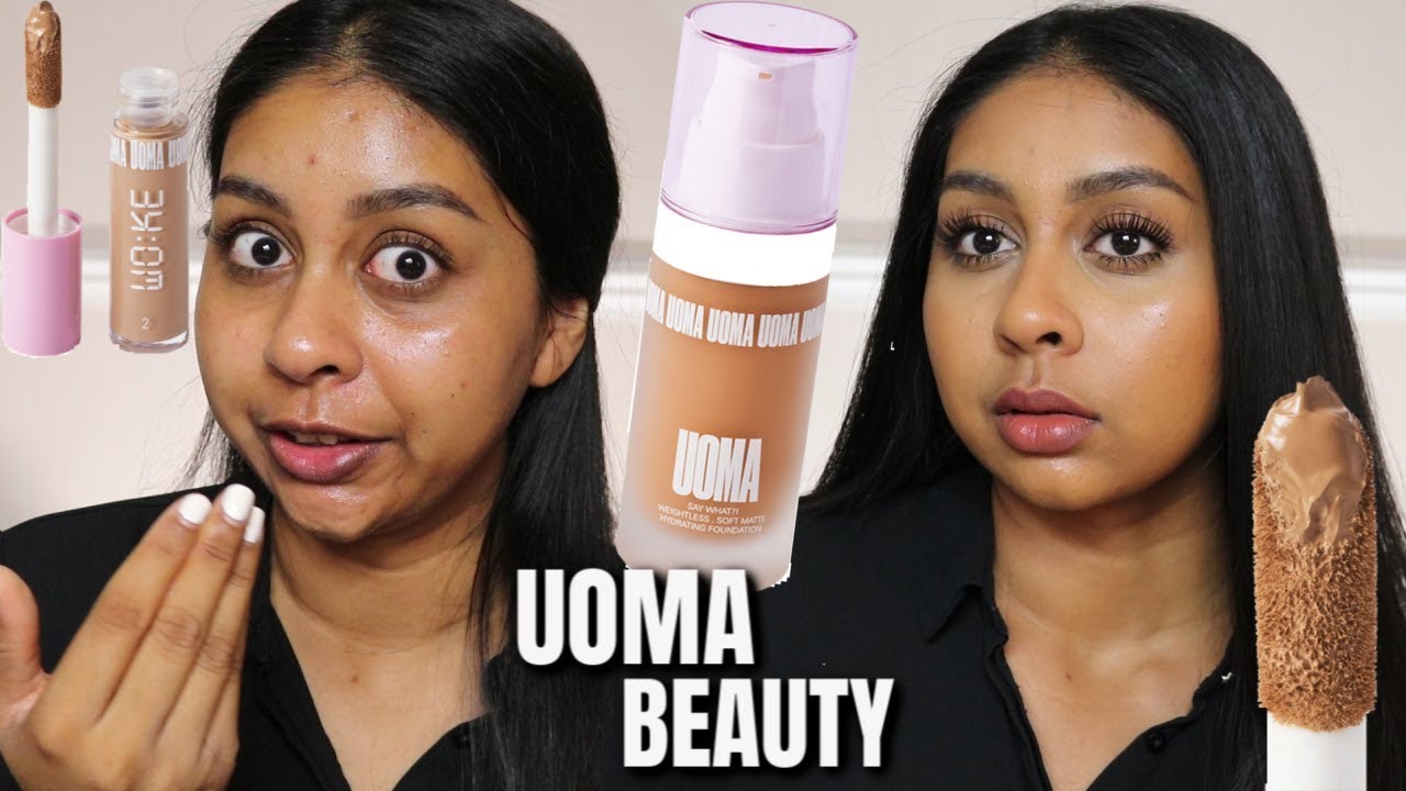 I TRIED THE UOMA BEAUTY FOUNDATION AND CONCEALER! 51 SHADES! 12 HOUR WEAR TEST
