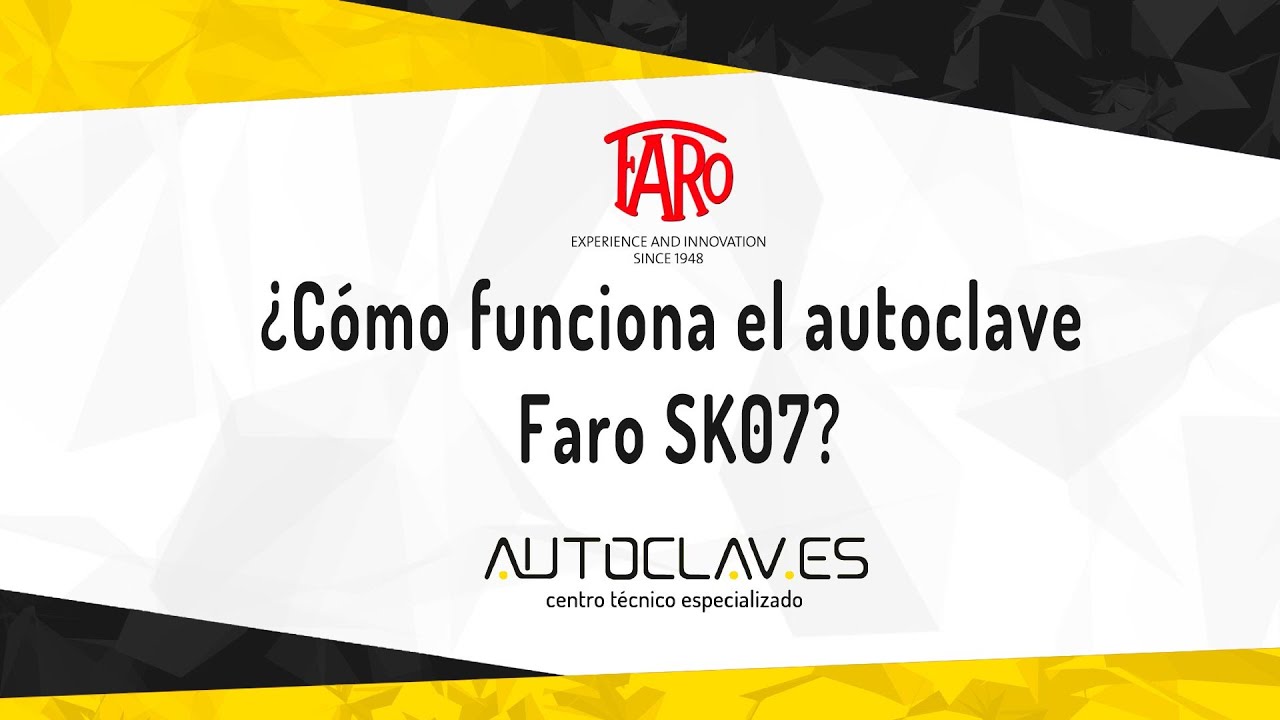¿Cómo funciona el autoclave Faro SK07?