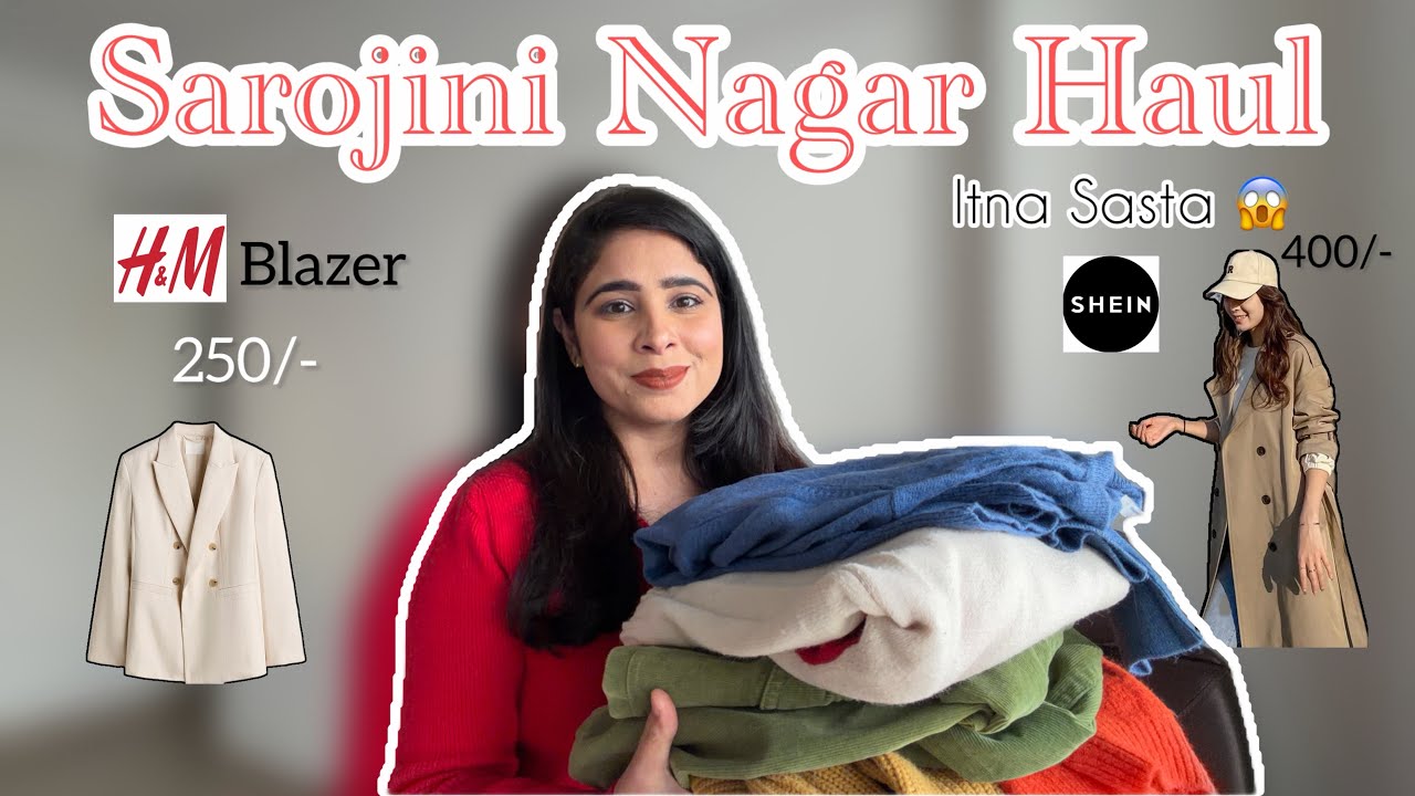 Sarojini Nagar Winter Haul🧥 | Honest Try-On Haul + Prices 💰| Budget Finds Under ₹200 #sarojininagar