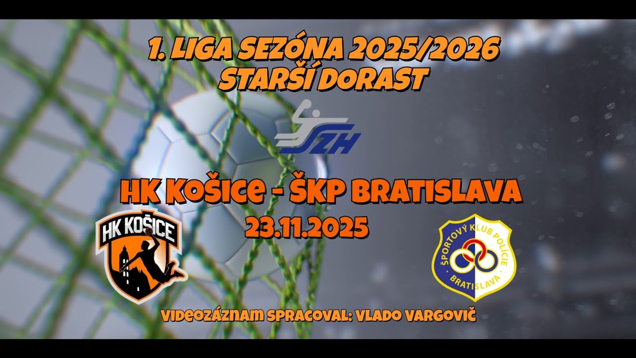 HK Košice vs. ŠKP Bratislava, Starší dorast 23.11.2025 / Celý zápas /