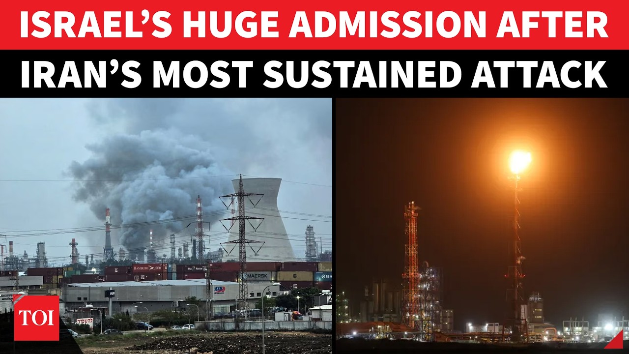 Iran's BIGGEST Single-Day Assault ‘Ravages’ Israel; Refinery Set Ablaze, Houses Damaged | Watch