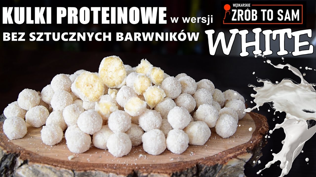 Kulki Proteinowe WHITE - MIGDAŁ/KOKOS - Bez sztucznych barwników