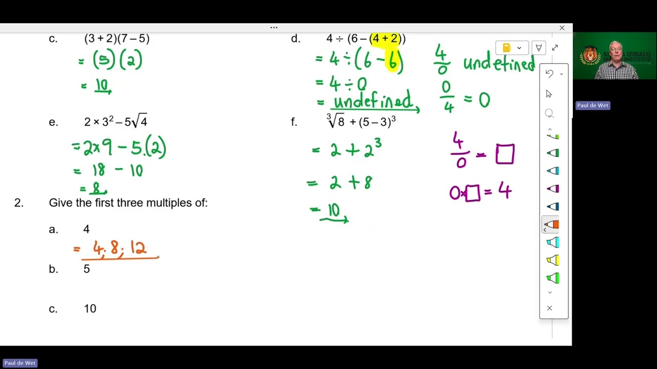 SIMI Grade 8 Revision on 10 Feb 2026
