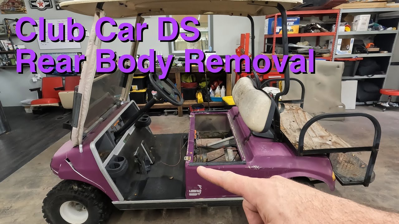 Removing the Rear Body Panel from a Club Car DS