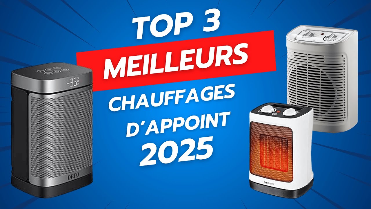 TOP 3 - MEILLEURS CHAUFFAGES D'APPOINT / CHAUFFAGES SOUFFLANTS 2025 - PRO BREEZE / ROWENTA / DREO