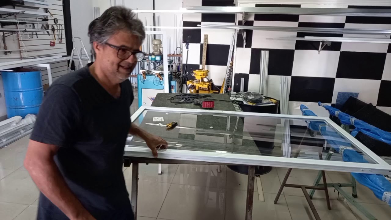 janela suprema  com vidro temperado