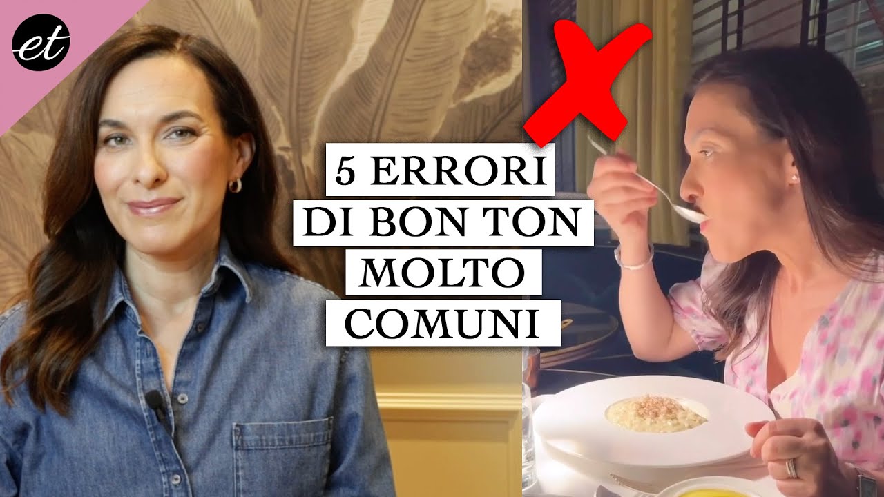 5 ERRORI DI BONTON MOLTO COMUNI