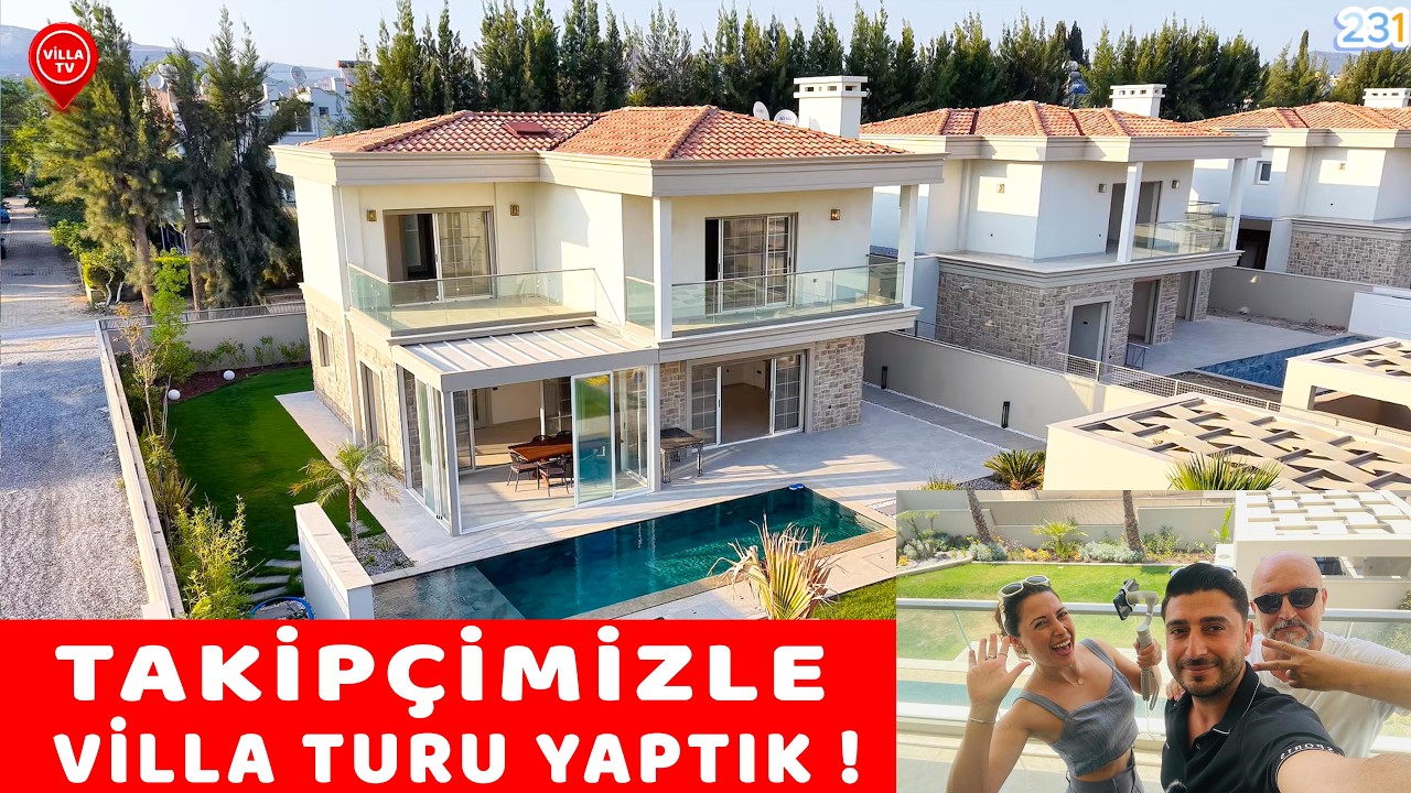 Тур по вилле с нашим подписчиком г-ном Ибрагимом / Роскошная вилла на продажу у моря в Кушадасы