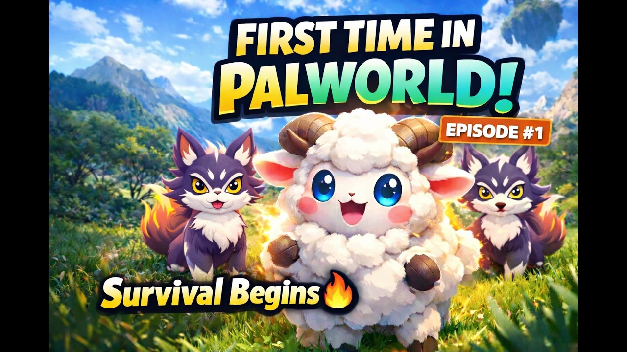 FIRST TIME IN PALWORLD! Survival Begins 🔥Episode#1