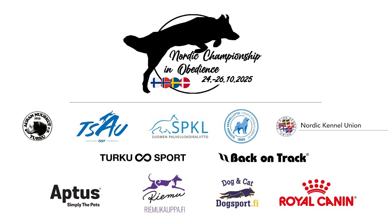Nordic Championship in Obedience 2025 Saturday Ring 2 + Opening Ceremony