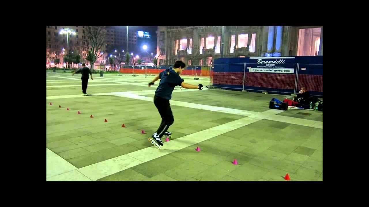 20140122 Milano Freestyle Slalom c/o Stazione Centrale
