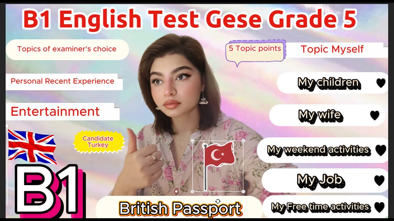 B1 English Test (GESE Grade 5) | SELT British Citizenship| Trinity College London ILR UK