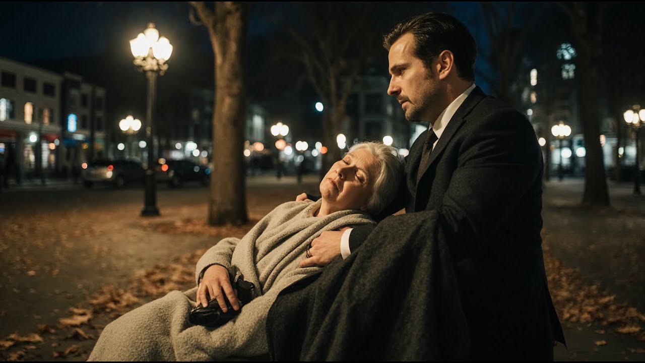 Ele viu uma idosa dormindo na praça… e decidiu mudar a vida dela para sempre.