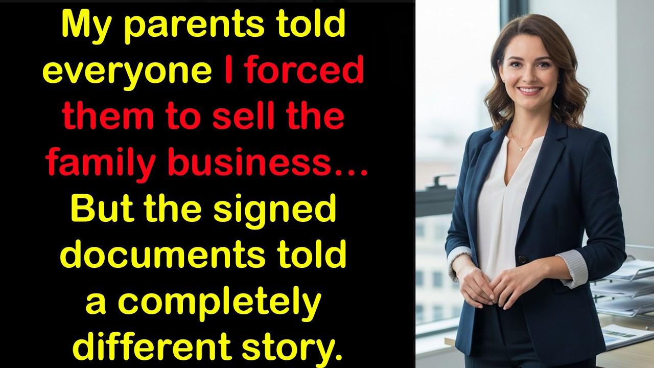 My Parents Told Everyone I Forced Them to Sell the Family Business… The Documents Said Otherwise