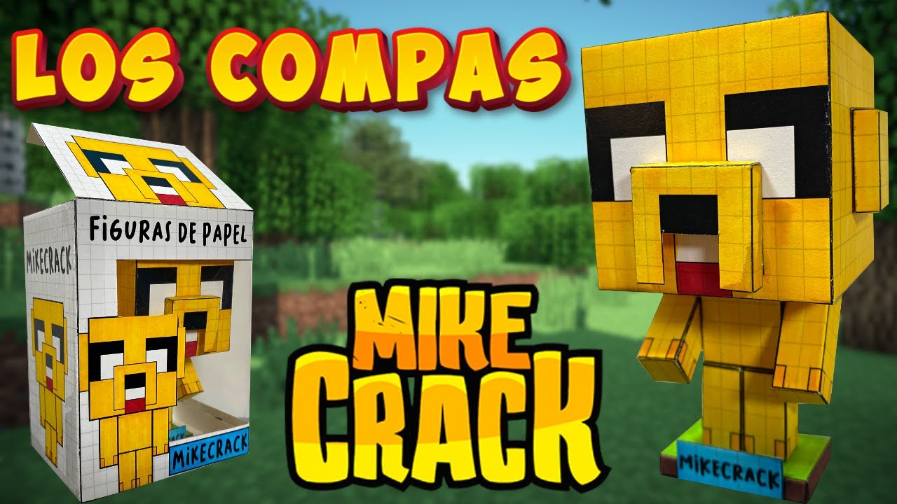 Como hacer a Mikecrack de Los Compas de papel - Manualidades con Papel - Papercraft