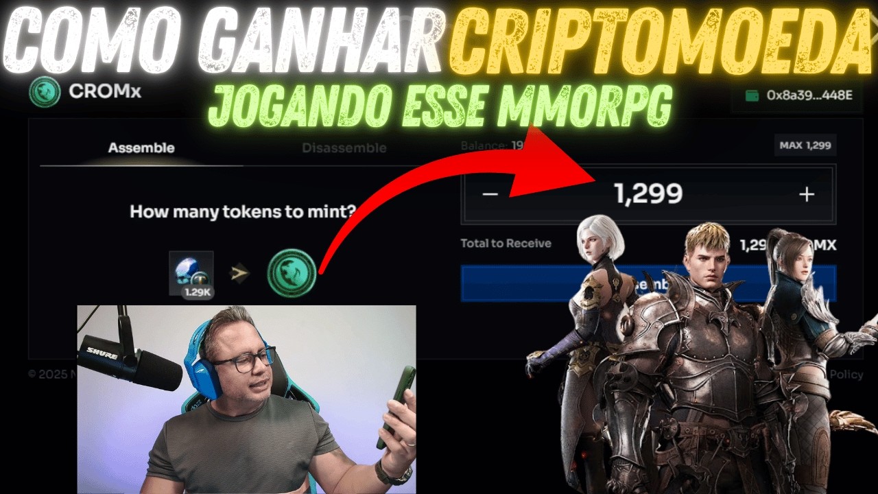 HOJE MINTEI MAIS 1299 CRIPTOMOEDAS JOGANDO ESSE MMO RPG NA WEB3 - REMEMBER OF MAJESTY ON CROSS