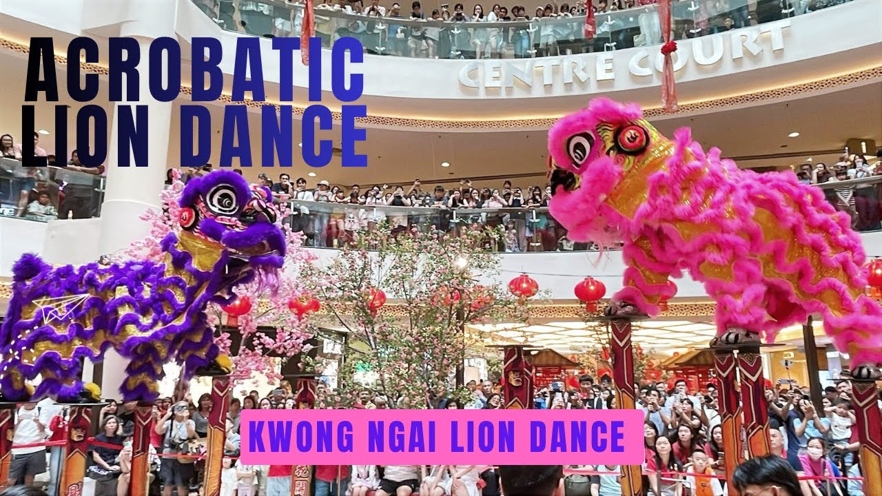 Acrobatic Lion Dance | Midvalley Megamall | Kwong Ngai Lion Dance Troupe 