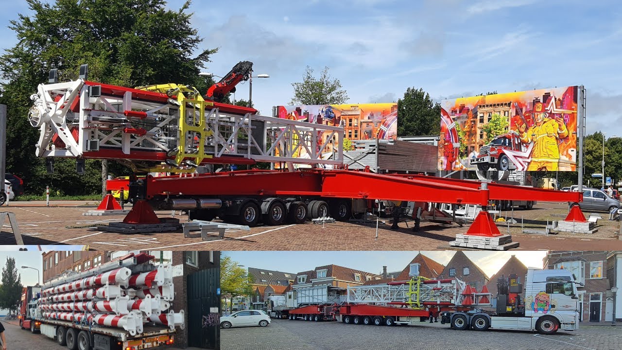 Transport en opbouw kermis Hoorn 2022 - Deel 2