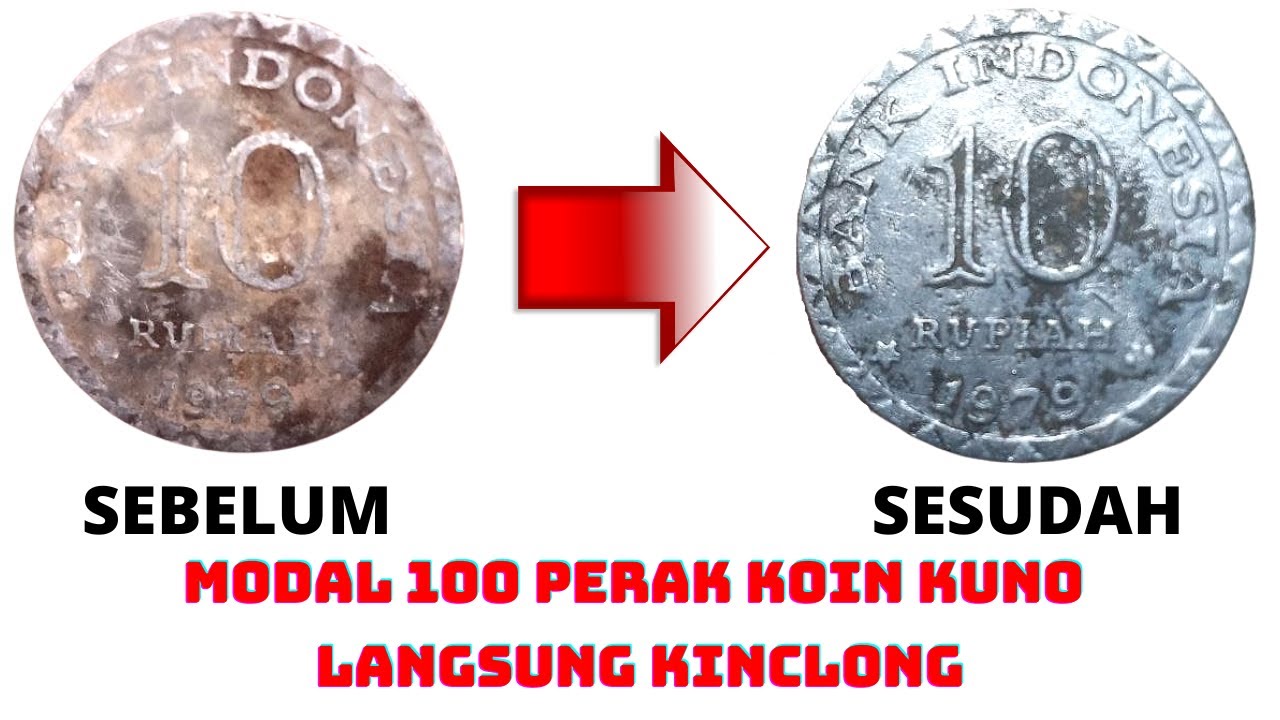 Cara membersihkan uang koin kuno yang berkarat agar mengkilap kembali seperti baru lagi TERBUKTI