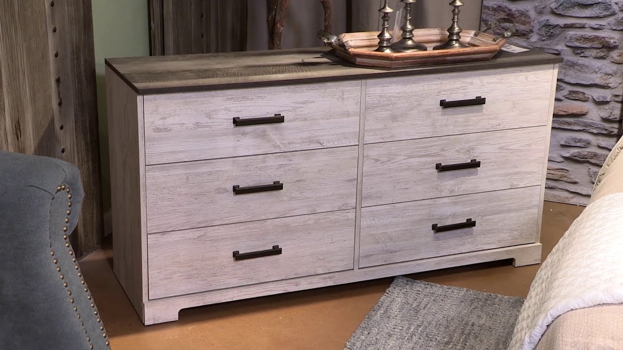 Shawburn White And Dark Charcoal Gray Dresser from Signature Design by Ashley